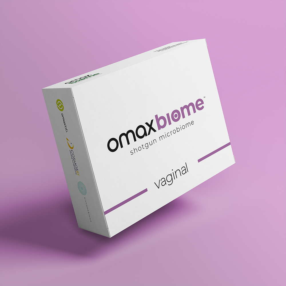 Caixa omaxbiome - microbioma vaginal
